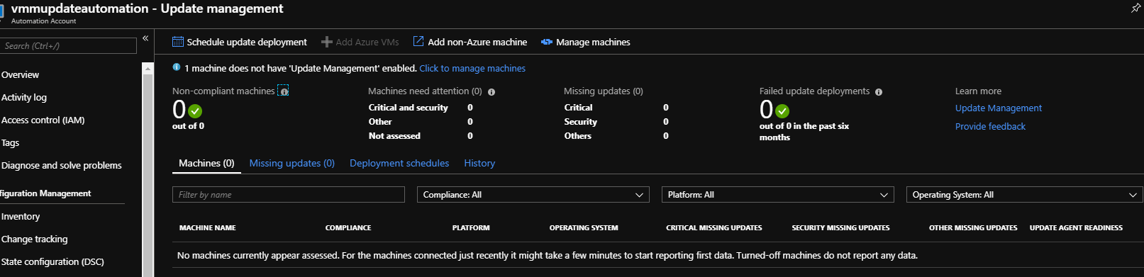 Configuring Azure Update Virtual Machine Manager | Spirhed